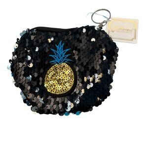 Sequin Pineapple Coin Purse